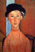 Young Girl in Beret 1918